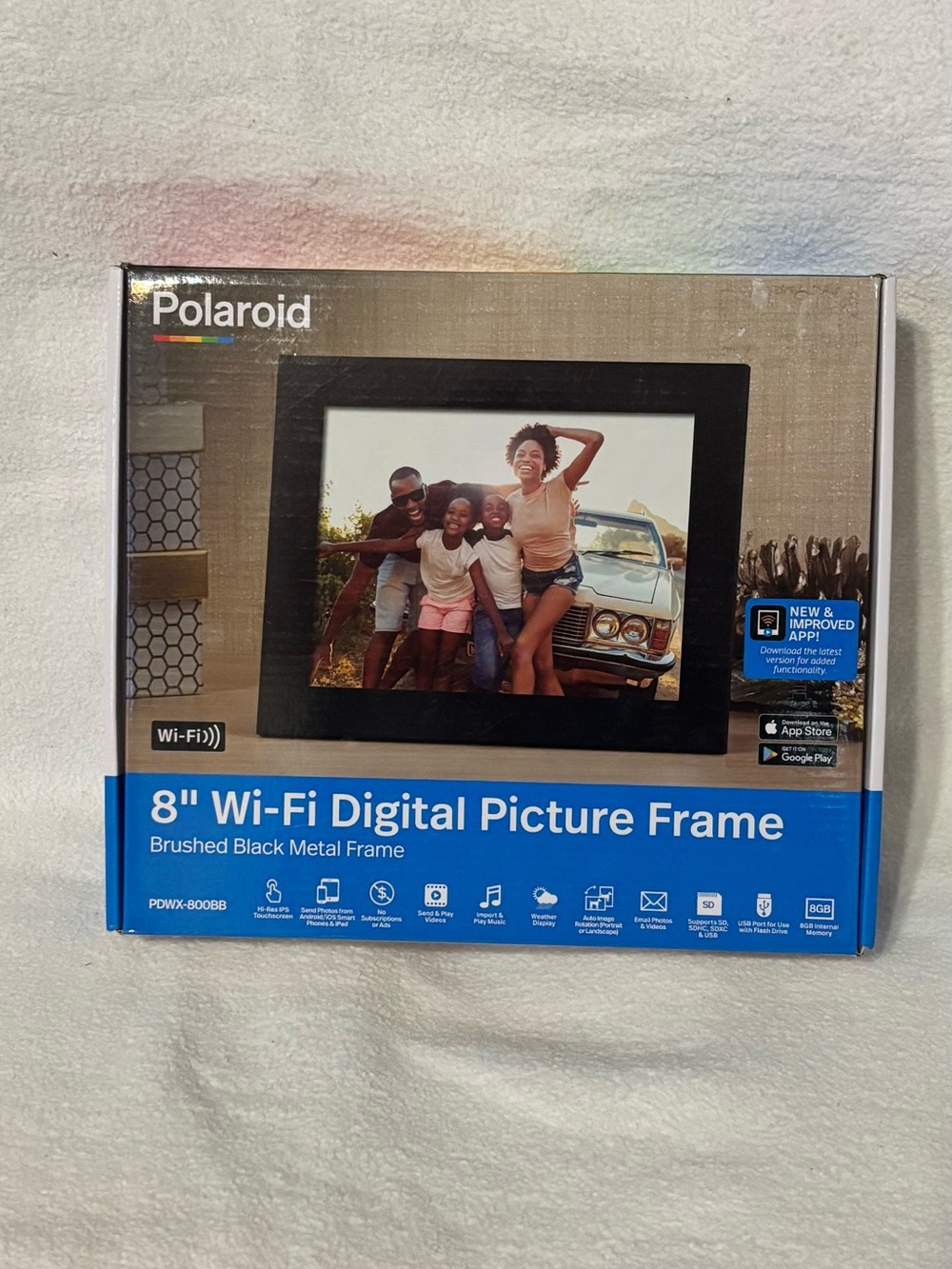 Polaroid Silver Digital Photo Frame